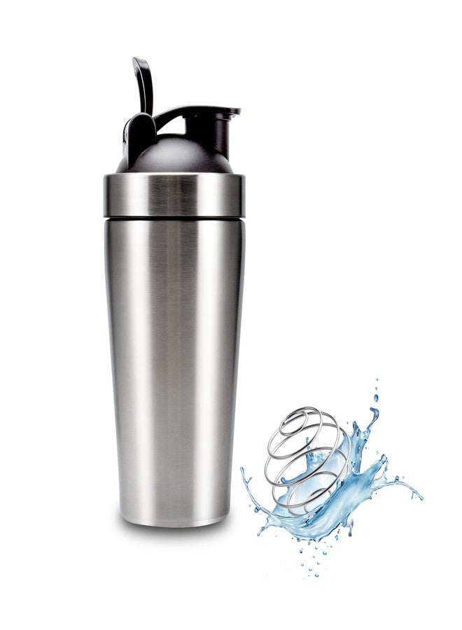 VALESKA Stainless Steel Protein Shaker Bottle, 20-Ounces, Insulated, Leak Proof, BPA Free, Dishwasher Safe, Perfect for Gym Workout - Image 1
